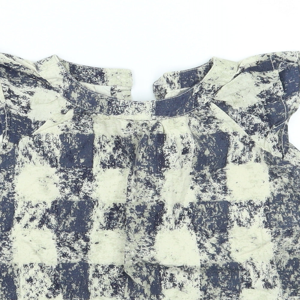 Gap Girls Blue Geometric  A-Line  Size 3-6 Months