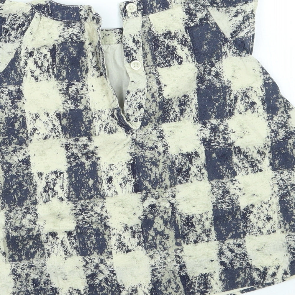 Gap Girls Blue Geometric  A-Line  Size 3-6 Months