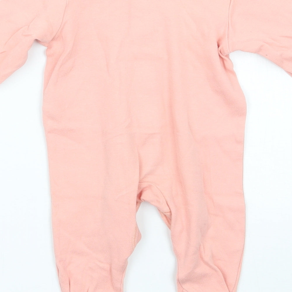 Marks and Spencer Girls Pink   Babygrow One-Piece Size 0-3 Months