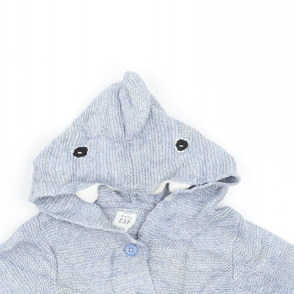 Gap Boys Blue   Cardigan Jumper Size 0-3 Months