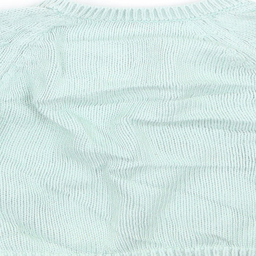 Marks and Spencer Girls Green   Cardigan Jumper Size 6-9 Months