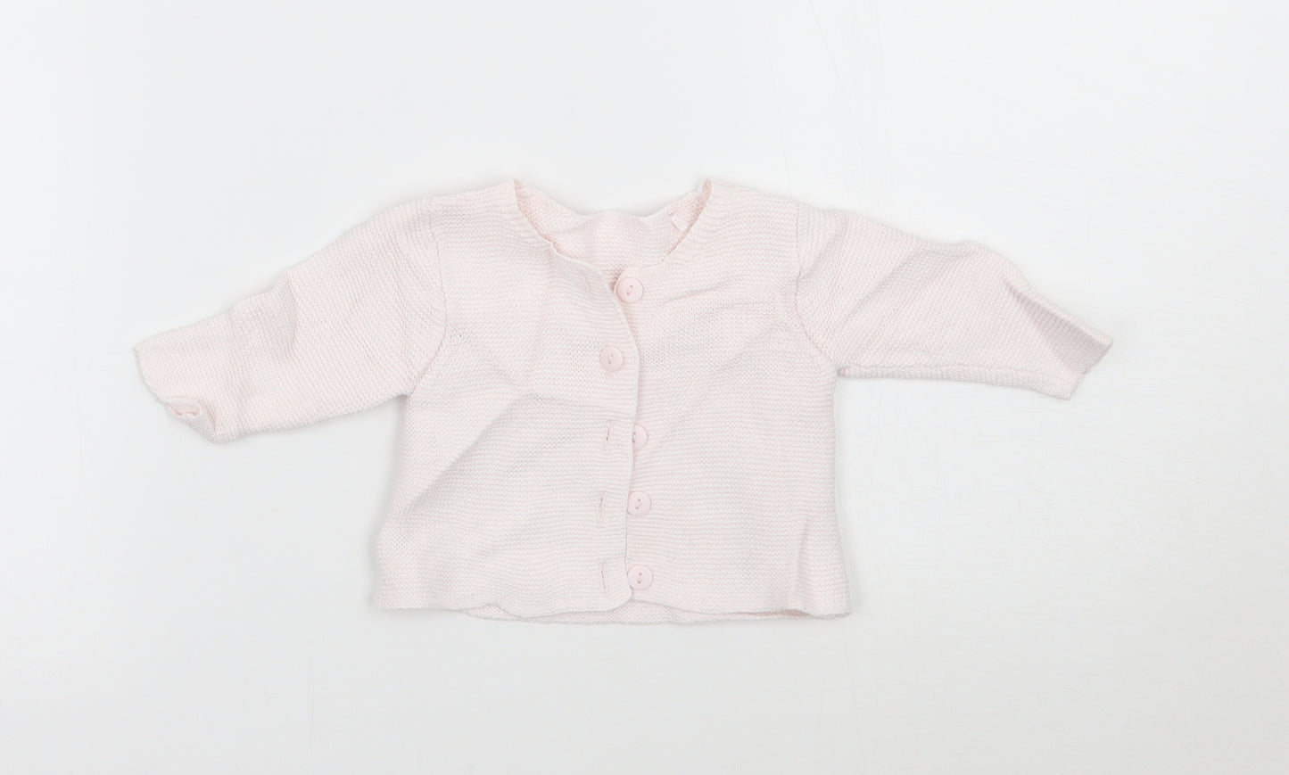 Mothercare Girls Pink   Cardigan Jumper Size 0-3 Months  - Newborn