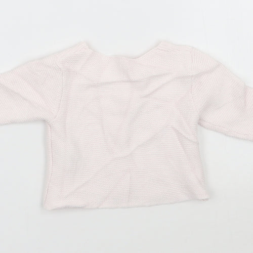 Mothercare Girls Pink   Cardigan Jumper Size 0-3 Months  - Newborn