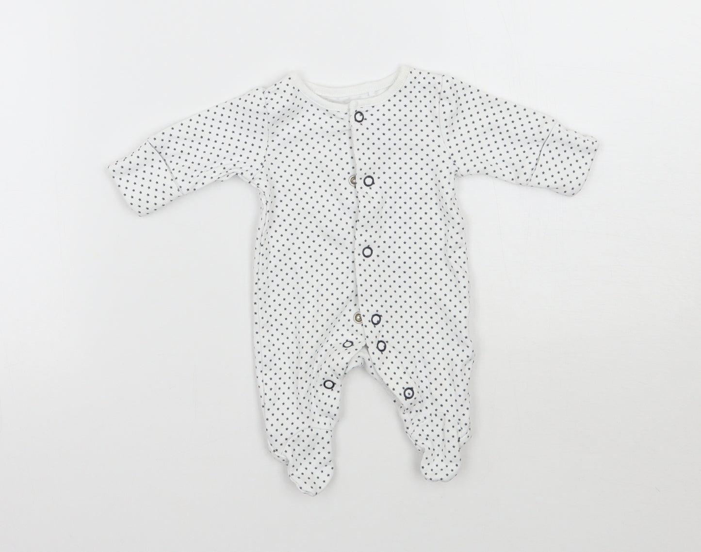 NEXT Baby White Geometric  Babygrow One-Piece Size Newborn  - Tiny baby