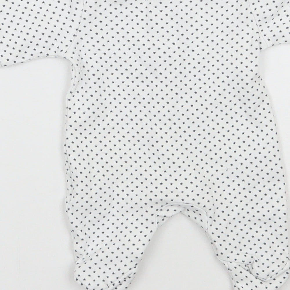 NEXT Baby White Geometric  Babygrow One-Piece Size Newborn  - Tiny baby