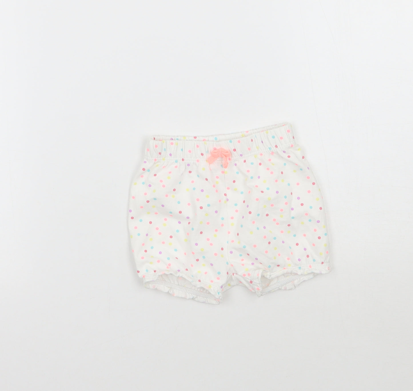George Baby White Polka Dot  Cropped Trousers Size 0-3 Months