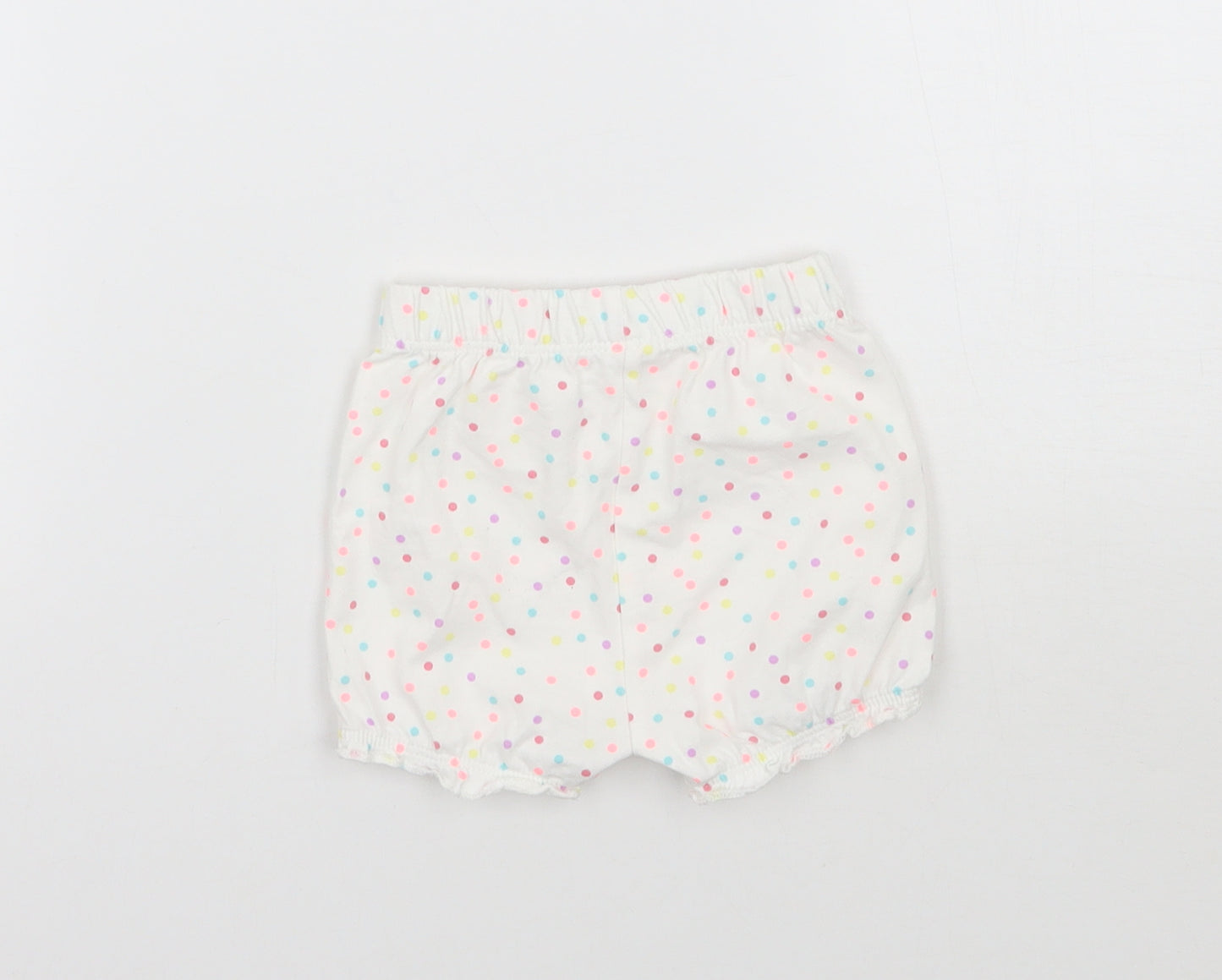 George Baby White Polka Dot  Cropped Trousers Size 0-3 Months