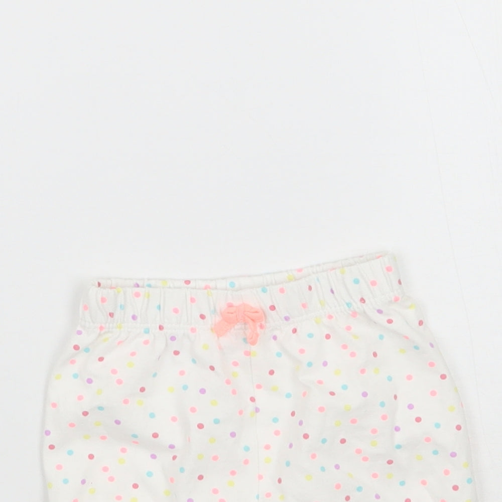 George Baby White Polka Dot  Cropped Trousers Size 0-3 Months