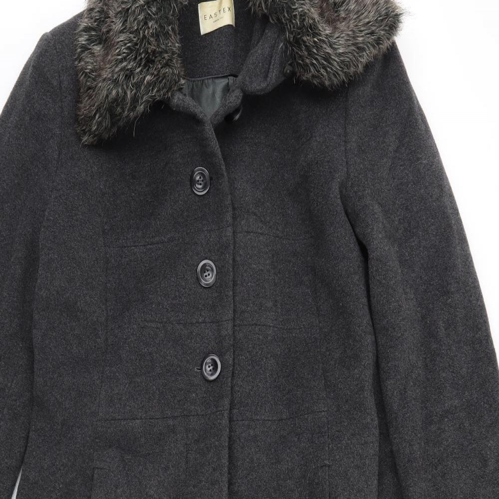 Eastex Womens Grey   Overcoat Coat Size 14