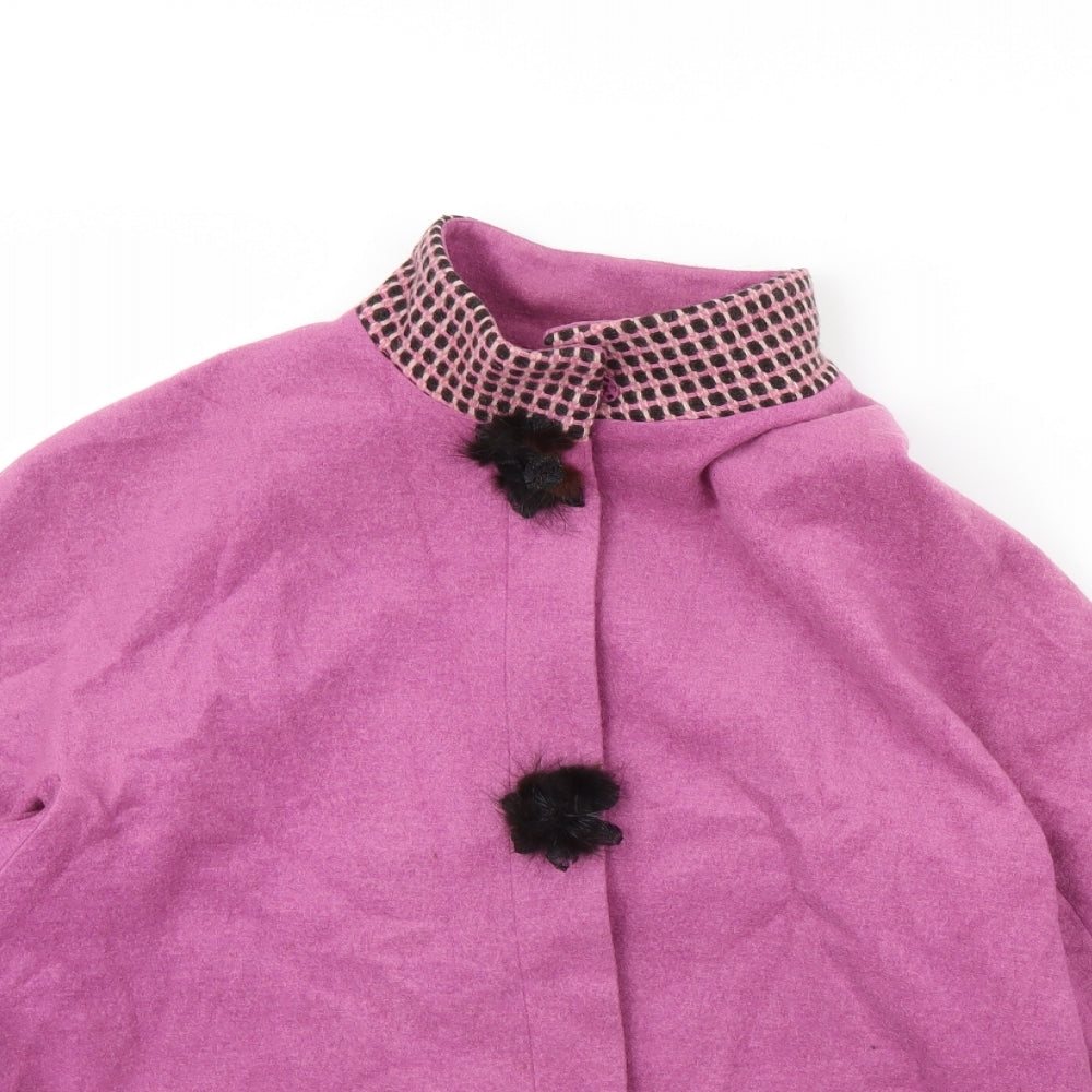 pasquier Womens Pink   Overcoat Coat Size M