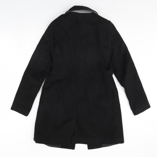 Atmosphere Womens Black   Overcoat Coat Size 8