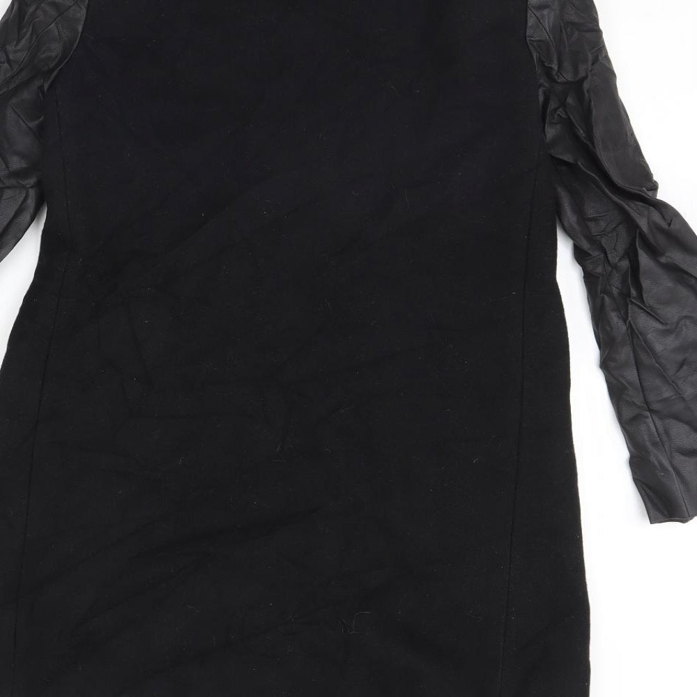 French Connection Womens Black   Overcoat Coat Size 8