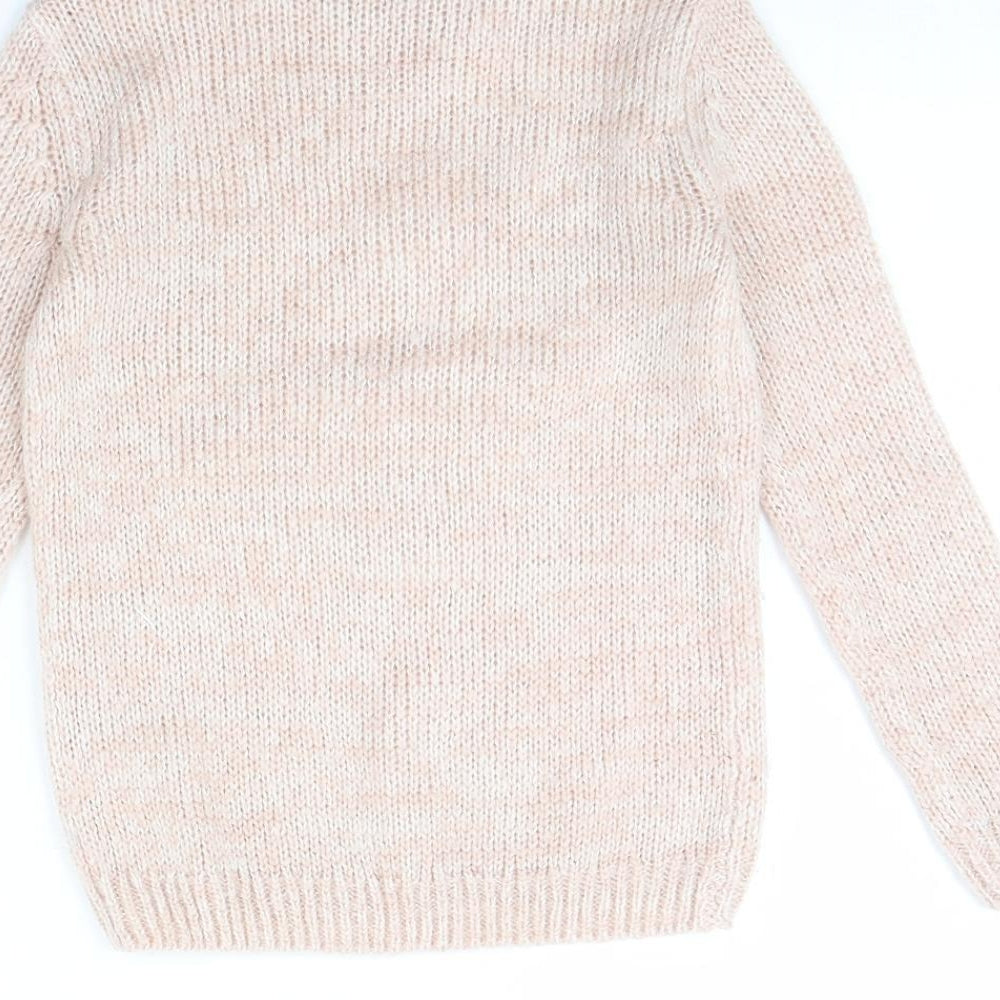 TU Girls Pink   Pullover Jumper Size 8 Years  - Rabbit
