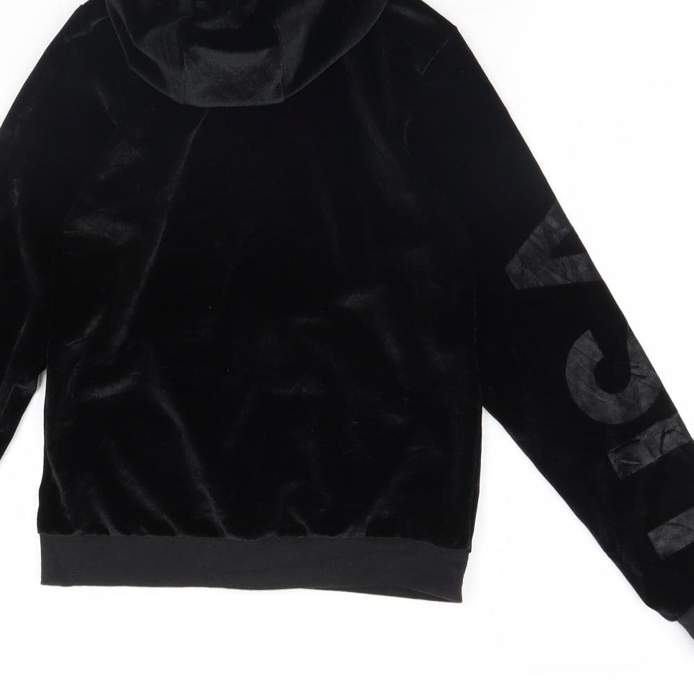 USA Pro Girls Black  Velour Jacket  Size 9 Years