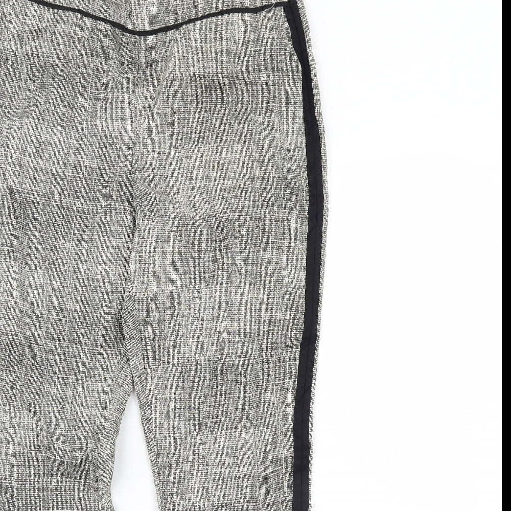 NEXT Womens Beige Herringbone  Trousers  Size 12 L29 in