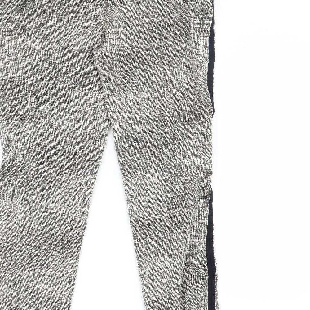 NEXT Womens Beige Herringbone  Trousers  Size 12 L29 in