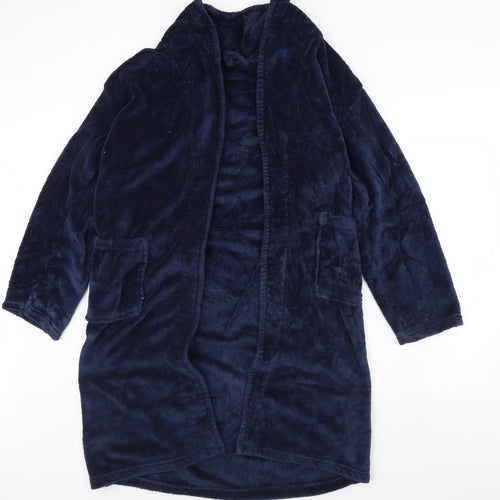 George Mens Blue Solid   Gown Size S