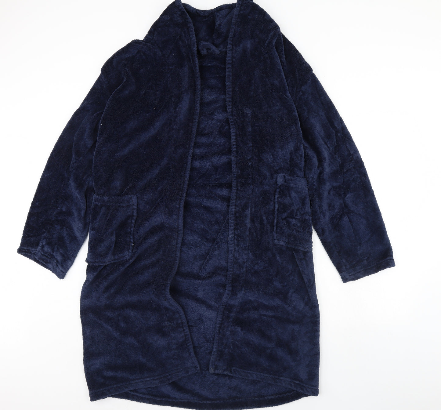 George Mens Blue Solid   Gown Size S