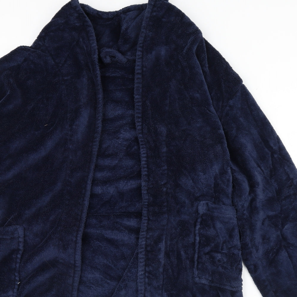 George Mens Blue Solid   Gown Size S