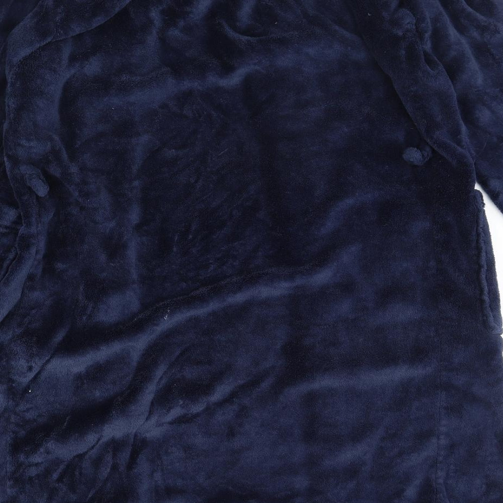 George Mens Blue Solid   Gown Size S