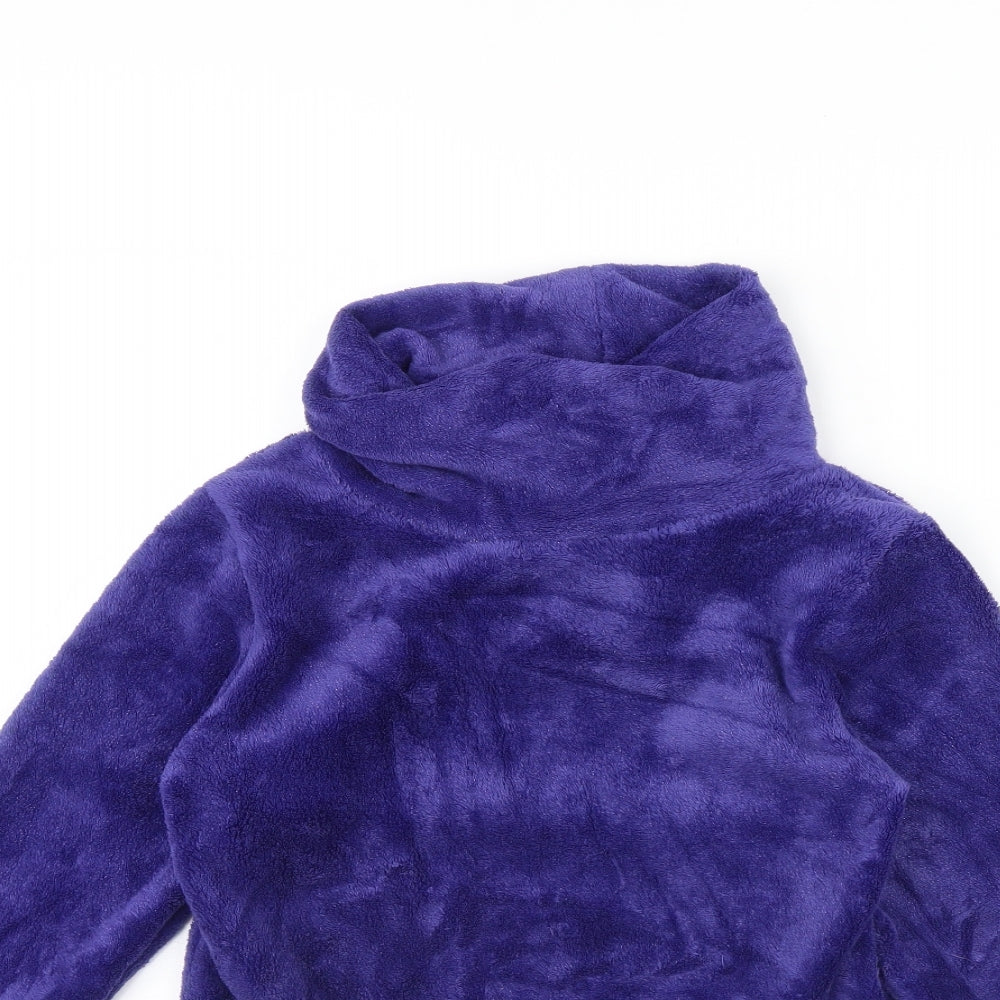 Lee Cooper Girls Blue  Flannel Pullover Jumper Size 11 Years