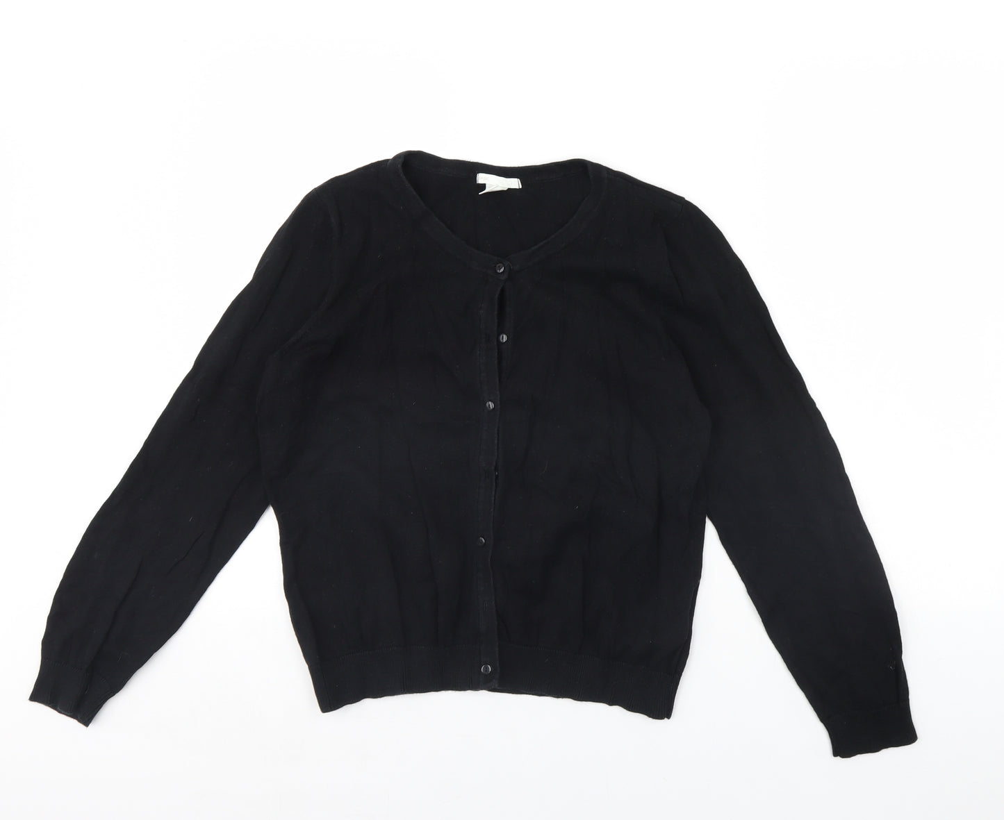 H&M Womens Black   Cape Jumper Size L