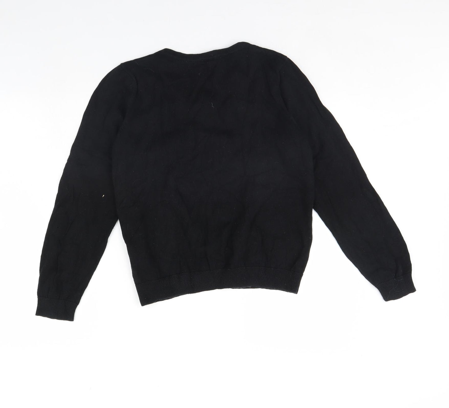 H&M Womens Black   Cape Jumper Size L