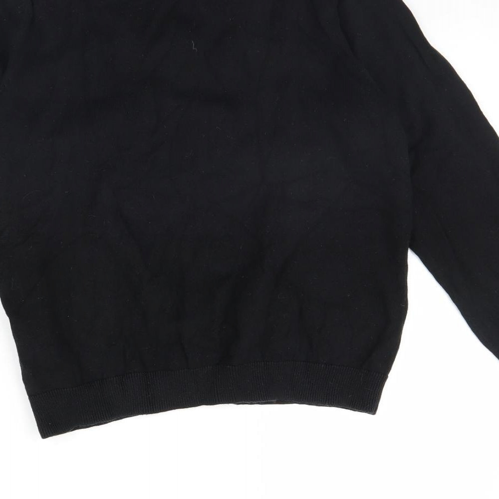 H&M Womens Black   Cape Jumper Size L