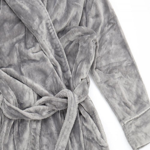 Linea Womens Grey Solid  Cami Gown Size M