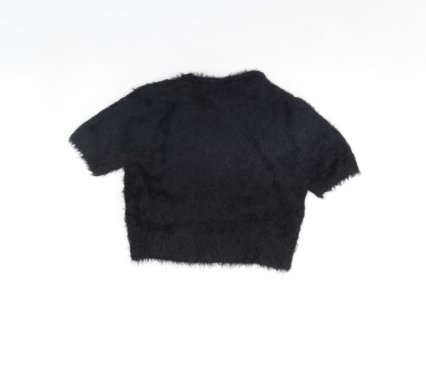 New Look Womens Black   Cropped T-Shirt Size 8