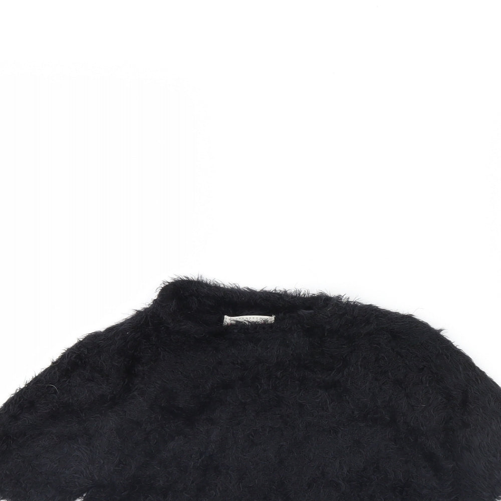 New Look Womens Black   Cropped T-Shirt Size 8