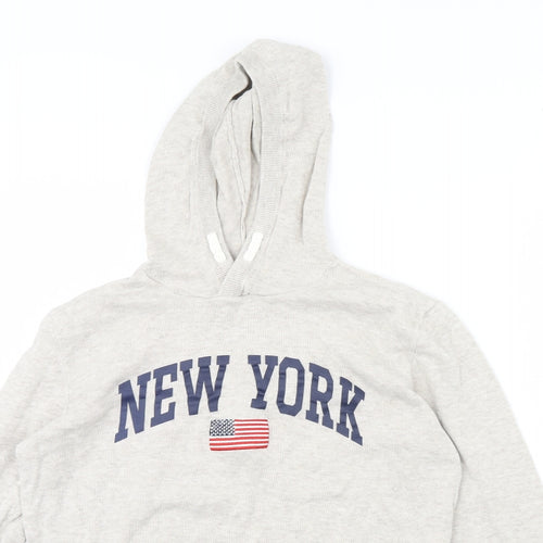 H&M Girls Beige   Pullover Hoodie Size 14 Years  - New york
