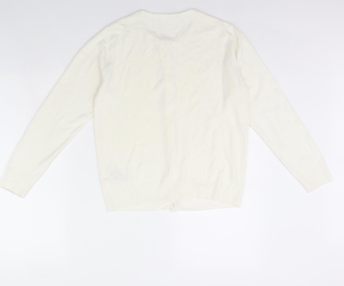 m&s Womens Ivory   Cardigan Jumper Size 12