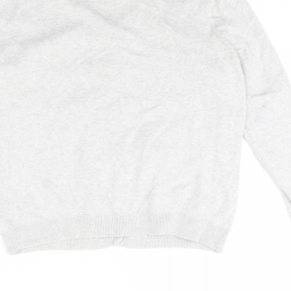 H&M Womens Grey   Cardigan Jumper Size L