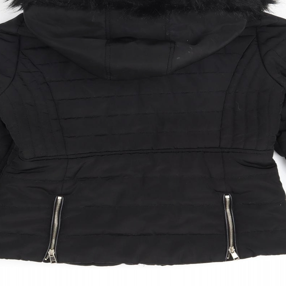 F&F Womens Black   Rain Coat Coat Size 14
