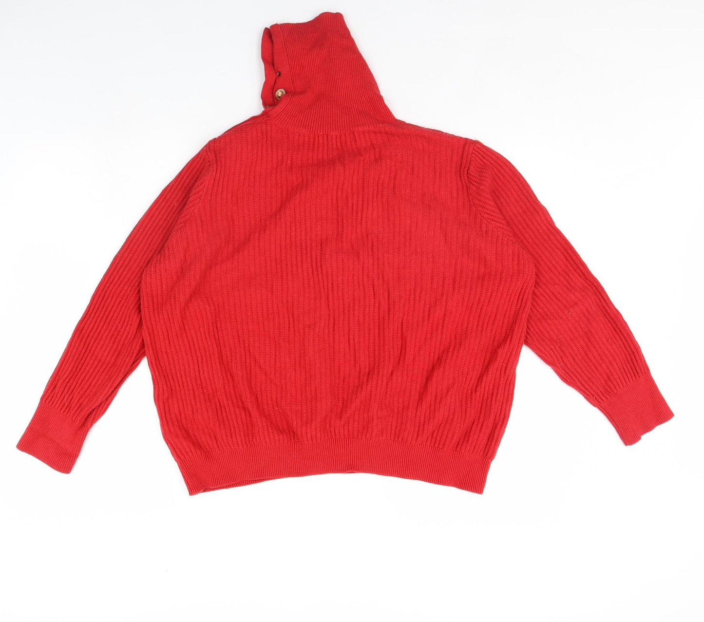 m&s Womens Red   Pullover Jumper Size 18