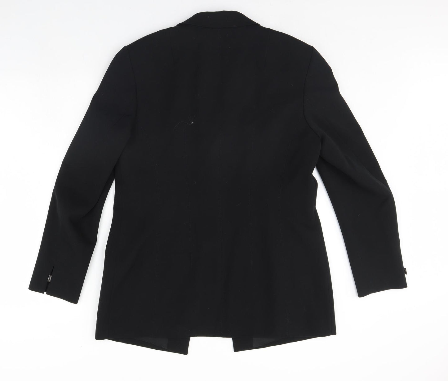 Claudia Strater Womens Black   Jacket Blazer Size 14  - Shoulder Pads