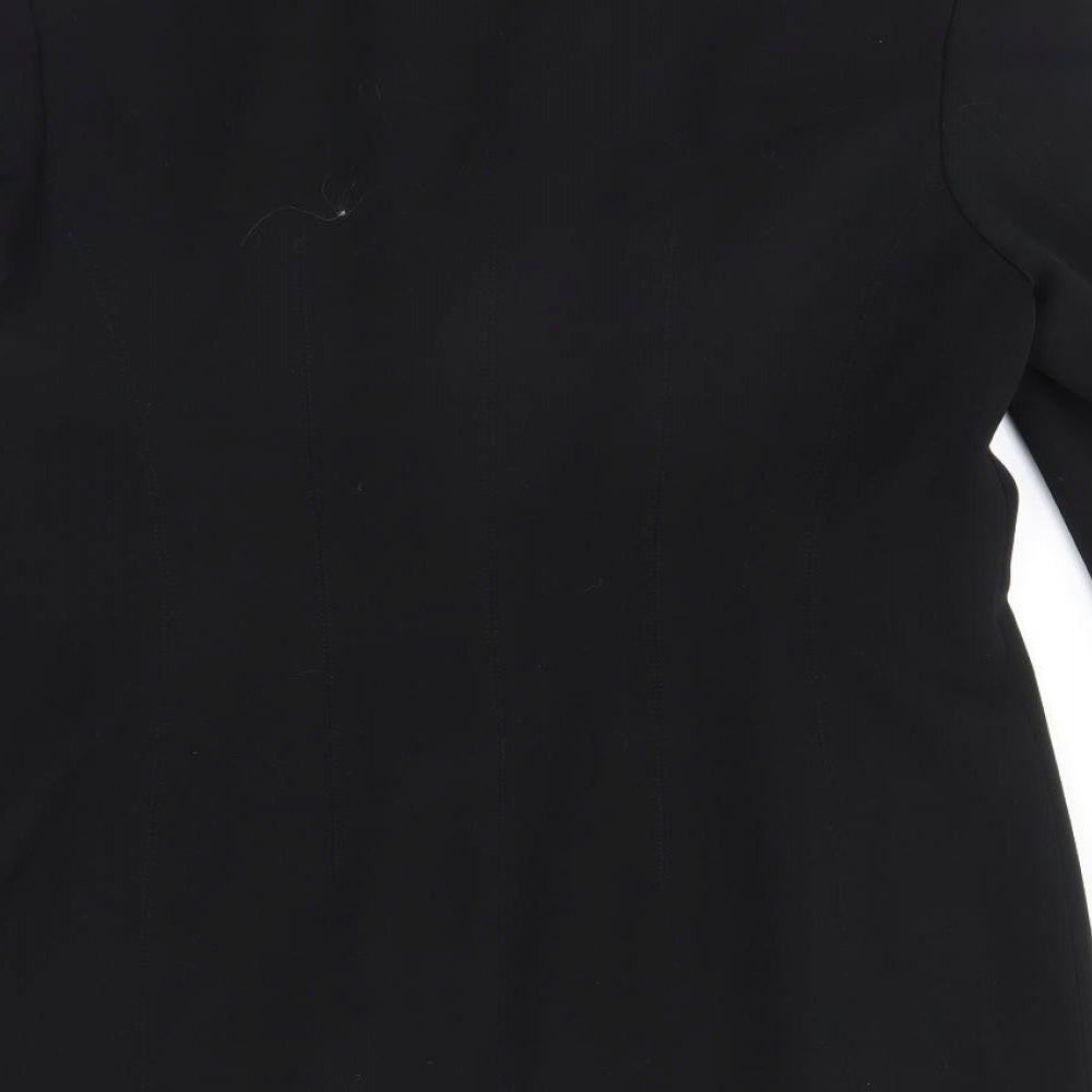 Claudia Strater Womens Black   Jacket Blazer Size 14  - Shoulder Pads