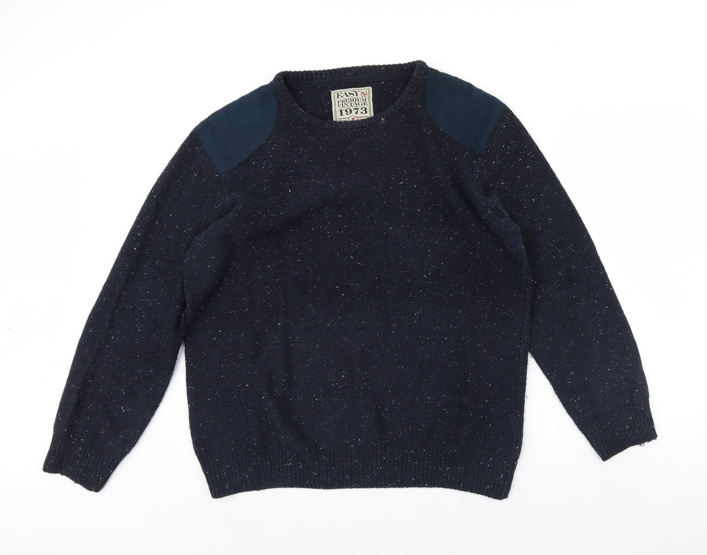 Easy Mens Blue   Pullover Jumper Size L