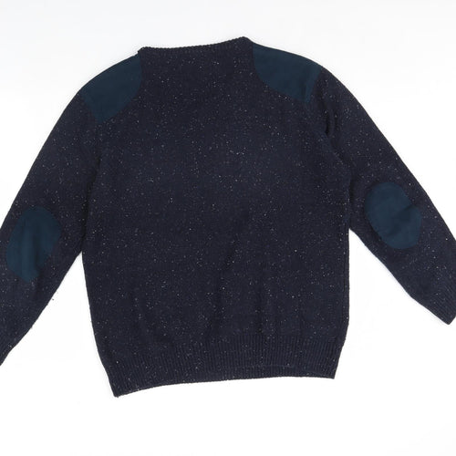Easy Mens Blue   Pullover Jumper Size L