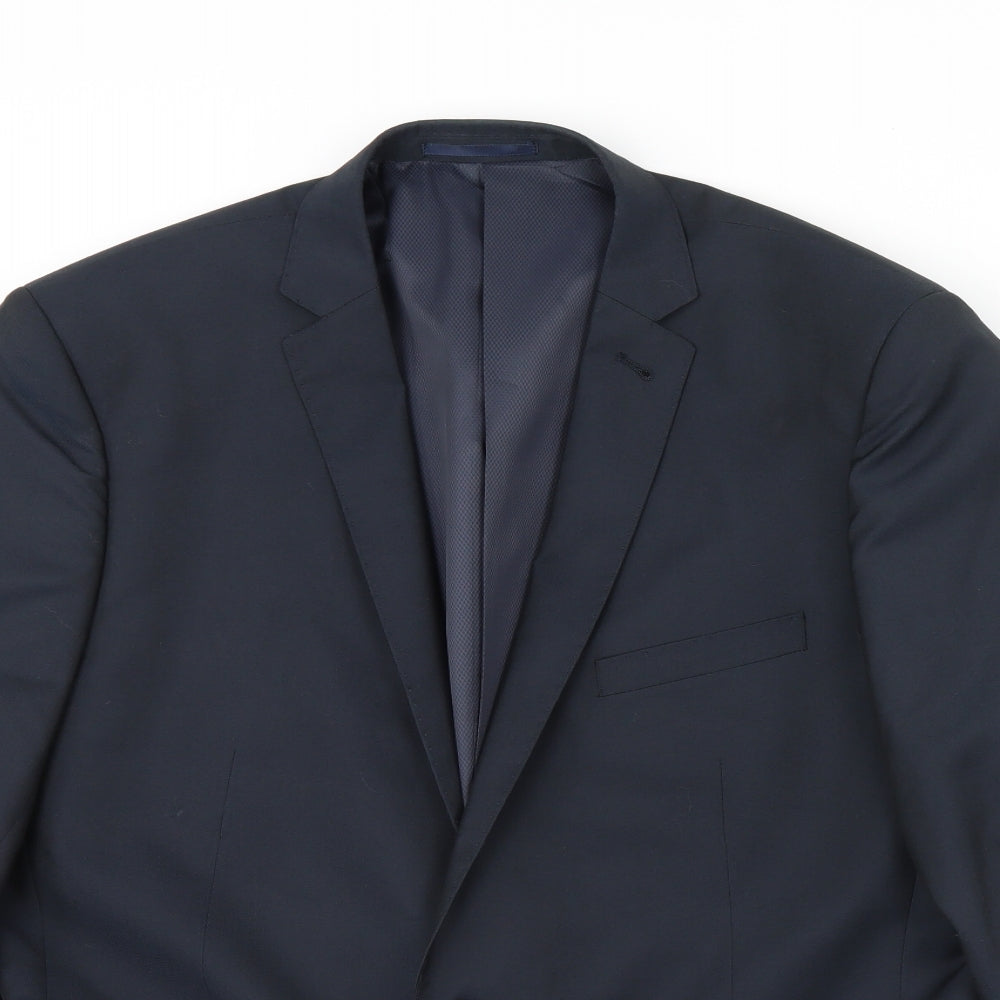 F&F Mens Blue   Jacket Blazer Size 44  - Shoulder Pads