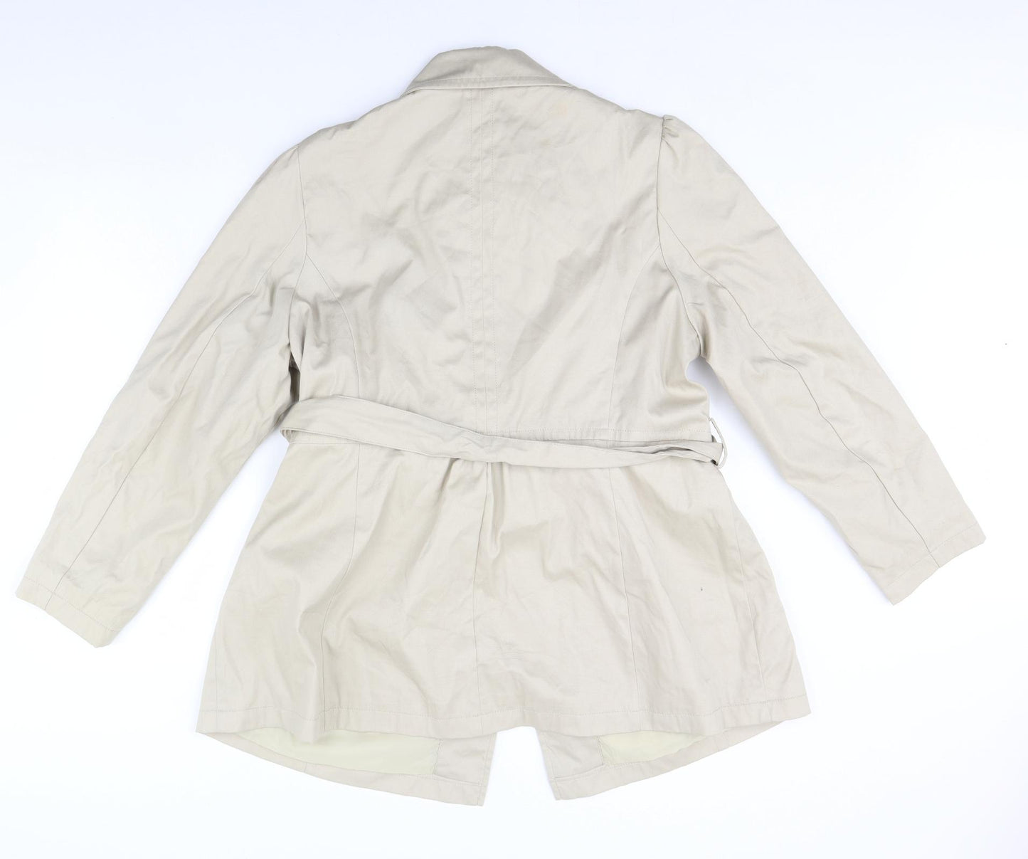 M&S Womens Beige   Jacket Coat Size 18