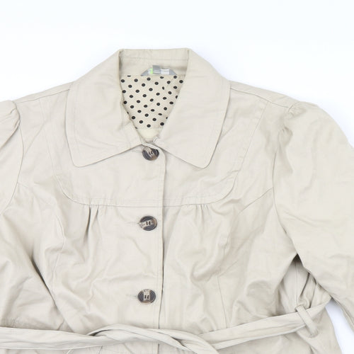 M&S Womens Beige   Jacket Coat Size 18