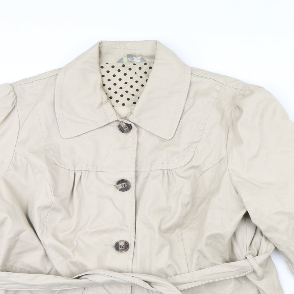 M&S Womens Beige   Jacket Coat Size 18