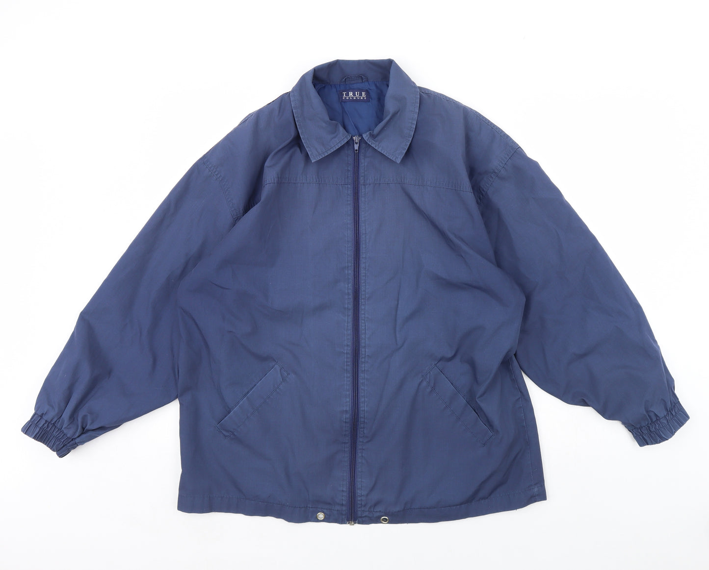 True Colours Womens Blue   Rain Coat Coat Size 16
