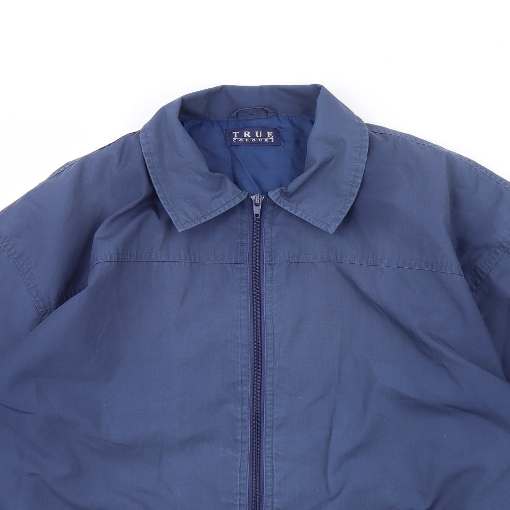 True Colours Womens Blue   Rain Coat Coat Size 16