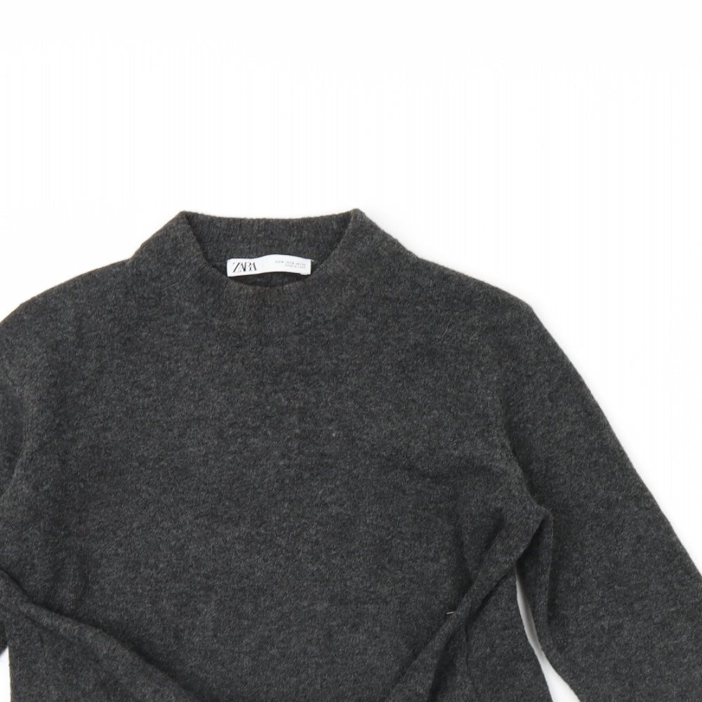 Zara Womens Grey   Pullover Jumper Size S