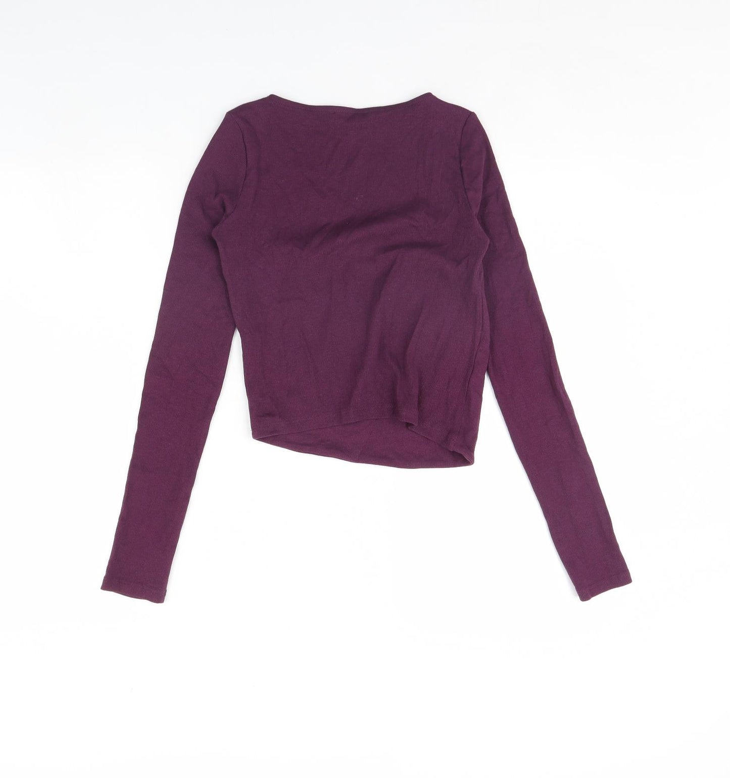 Zara Womens Purple   Cropped Blouse Size M