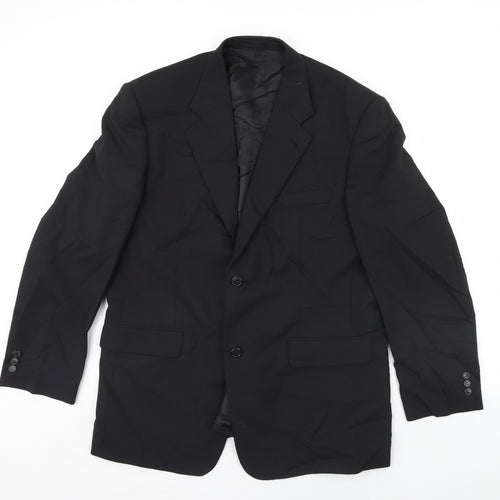 Skopes Mens Black   Jacket Blazer Size 44  - Shoulder Pads