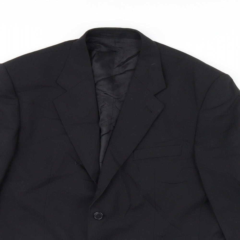 Skopes Mens Black   Jacket Blazer Size 44  - Shoulder Pads